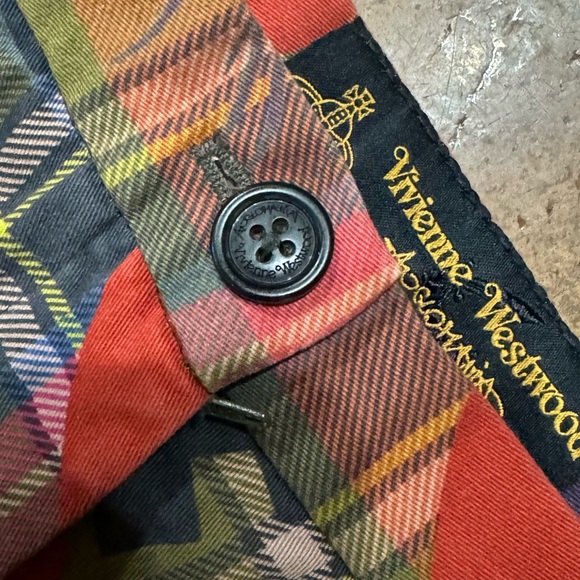 Vivienne Westwood plaid sea monster print shorts 40 - Picture 11 of 11